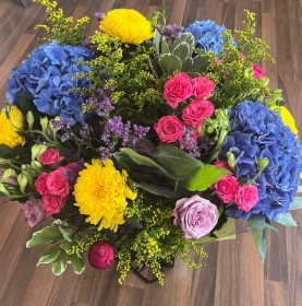 Florist choice Bright Trending Bouquet without Lilies.